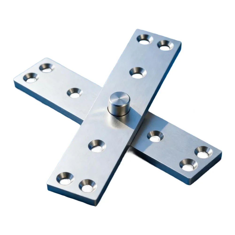 Stainless Steel Heavy Duty 360° Smooth Rotation Hinge Concealing Up Down Shaft For Cabinets/concealed Doors/creative Partitions