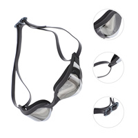 1Pair Anti-Fog Swimming Goggles Myopia Swim Glasses Adjustable Non-Slip Comfortable Wear High Light Transmittance