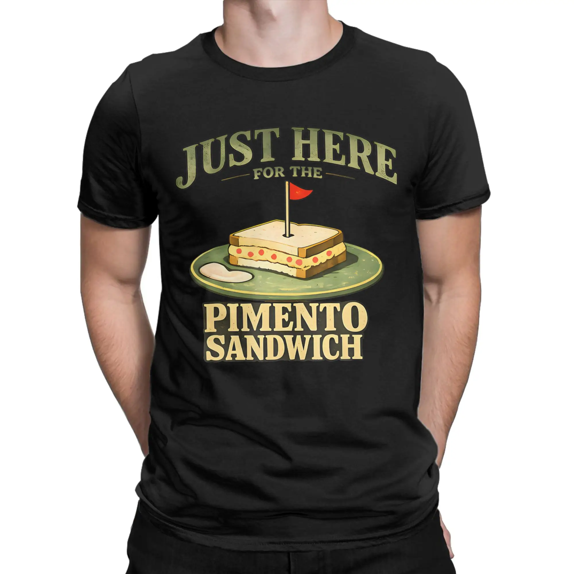 Just Here For The Pimento Cheese Sandwich Golf Humor Season  T Shirt  Hippie T-Shirts  Tshirt Summer Cotton 4XL 5XL 6XL Tees