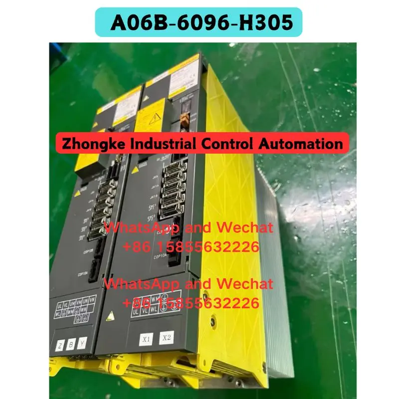 Used OEM disassembled parts Driver A06B-6096-H305 Functional test OK Fast Shipping