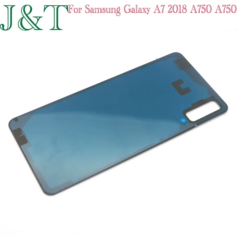 New For Samsung Galaxy A7 2018 A750 A750F A750FN Battery Back Cover Glass Panel A750 Rear Door Housing Case Camera Lens Replace