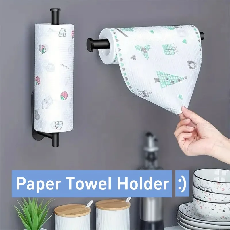 Papierrollenhalter Handtuchhalter Hängeregal Badezimmer Aufbewahrung Toilettenregal Home Küche Tissue Zubehör Wandständer Aufhänger Küche