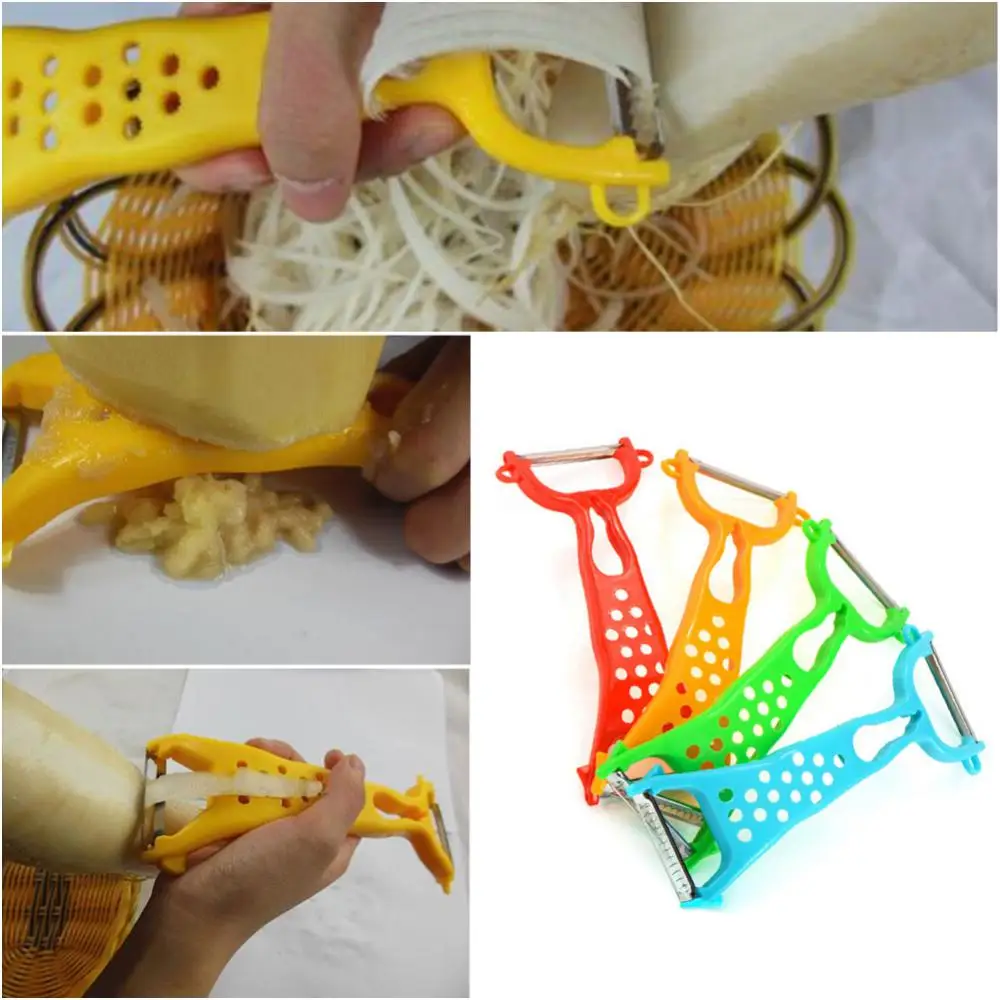 Multifunction Kitchen Gadgets Vegetable Fruit Peeler Parer Julienne Cutter Tool Carrot Cucumber Peeler Rolling Color Random