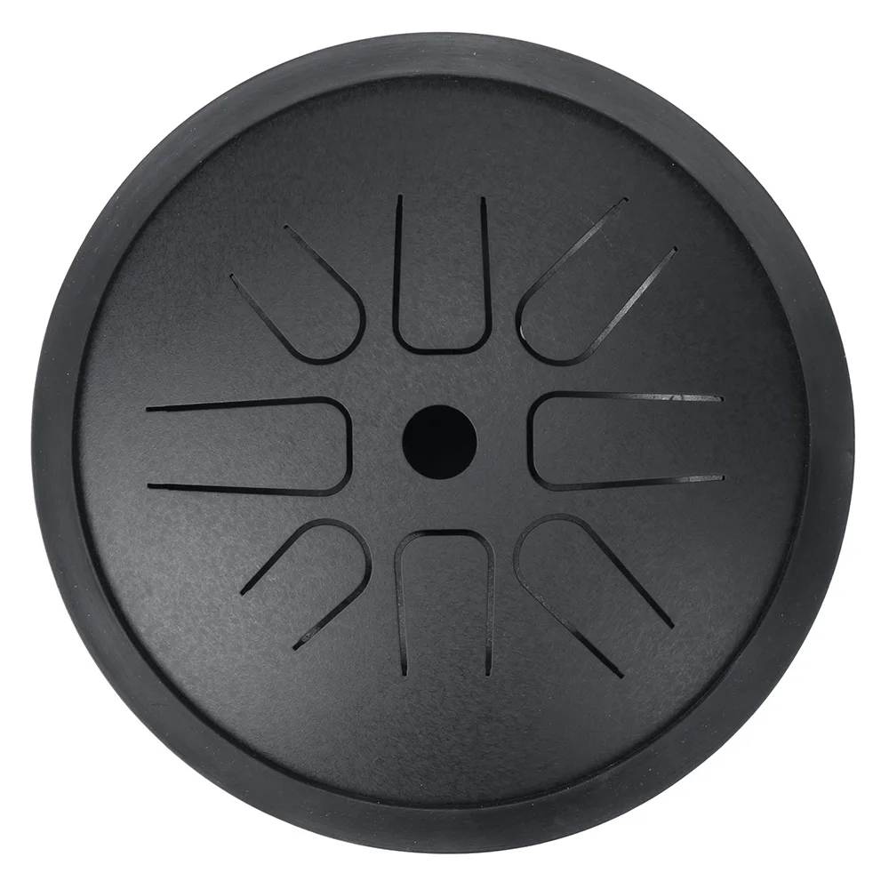 HLURU 6 Inch 8 Note Steel Tongue Drum D Key Gift Percussion Instrument With Drumsticks