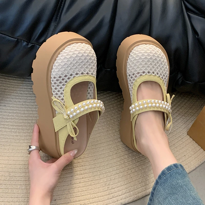 Damesschoenen Damespantoffels Outdoor Cover Toe Platform Slides 2025, Damesschoenen Cover Toe Damespantoffels Outdoor Platform