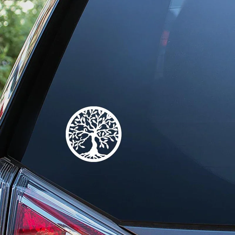 Personality  Tree of Life Decal Car Bumper Window Luggage Compartment Vinyl Art Car Decoration, 10cm