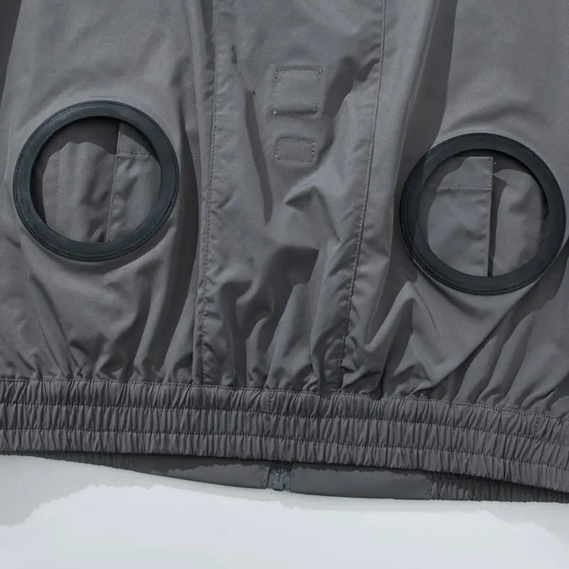 12V/5V USB Men Summer Half Sleeve Air Conditioning Clothes Fan Cooling Jacket High Temperature Outdoor Fishing Wear