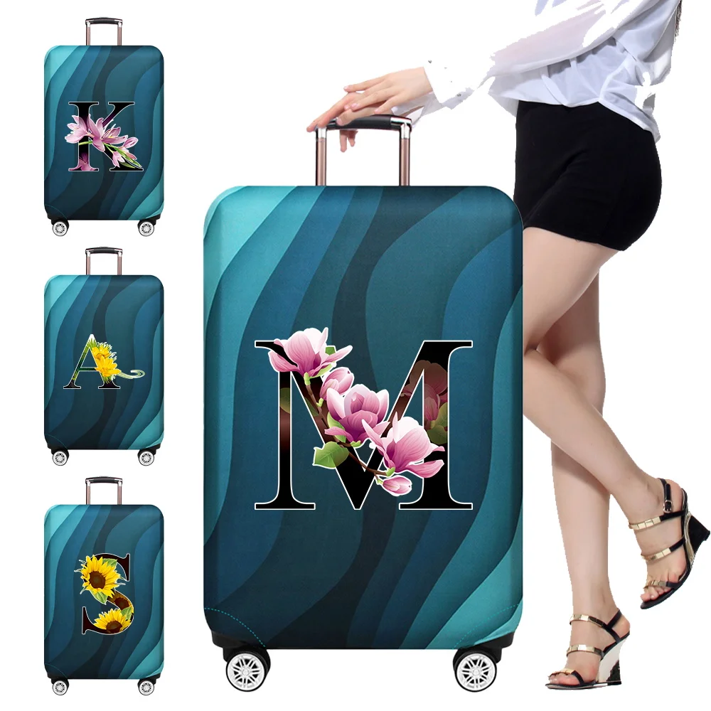 

New Luggage Cover Travel Accessories Protective Case 18-32inch Trolley Box Suitable Reusable 2025 New Flower Color Series