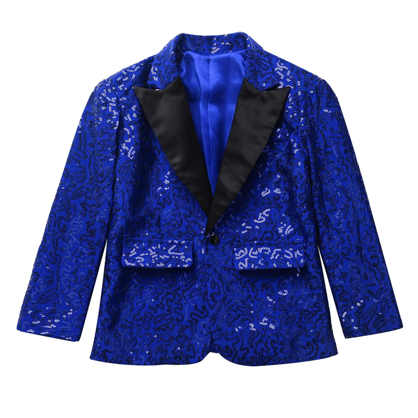 

Пальто для мальчиков с блестящими пайетками, современный костюм для танцевальных выступлений, пиджак для банкетов и вечеринок, смокинг с длинными рукавами и шляпой-федорой