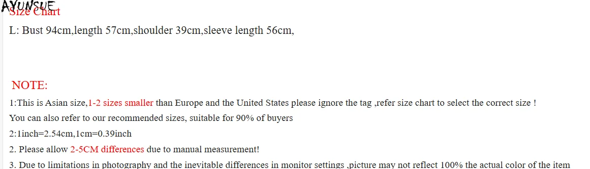 AYUNSUE سترة صوف حقيقية للنساء ملابس شتوية دافئة معاطف نسائية موضة معطف فريد تعزيز عيوب صغيرة لا استرداد لا تبادل #3