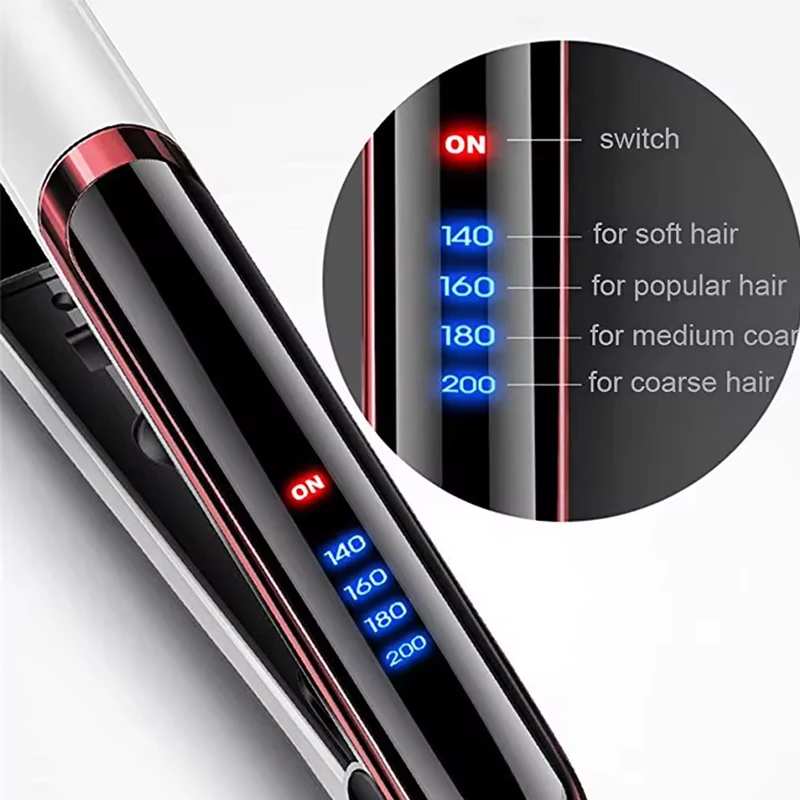 New Style Custom LED Display Steam Hair Straightener Professional Titanium Flat Irons Hair Styling Straightener