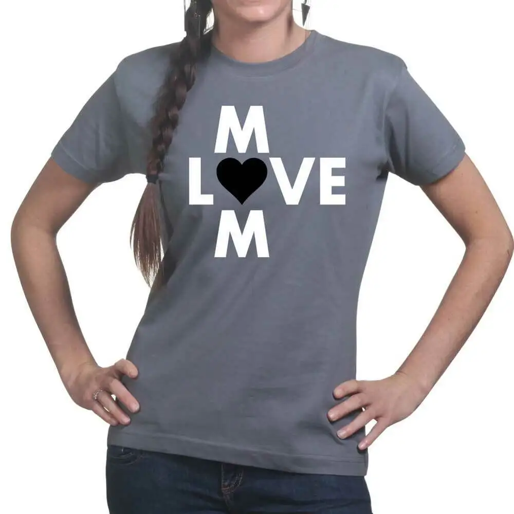 Love Mom Mothers Day Gift for Mom Ladies T shirt Tee Top T-shirt