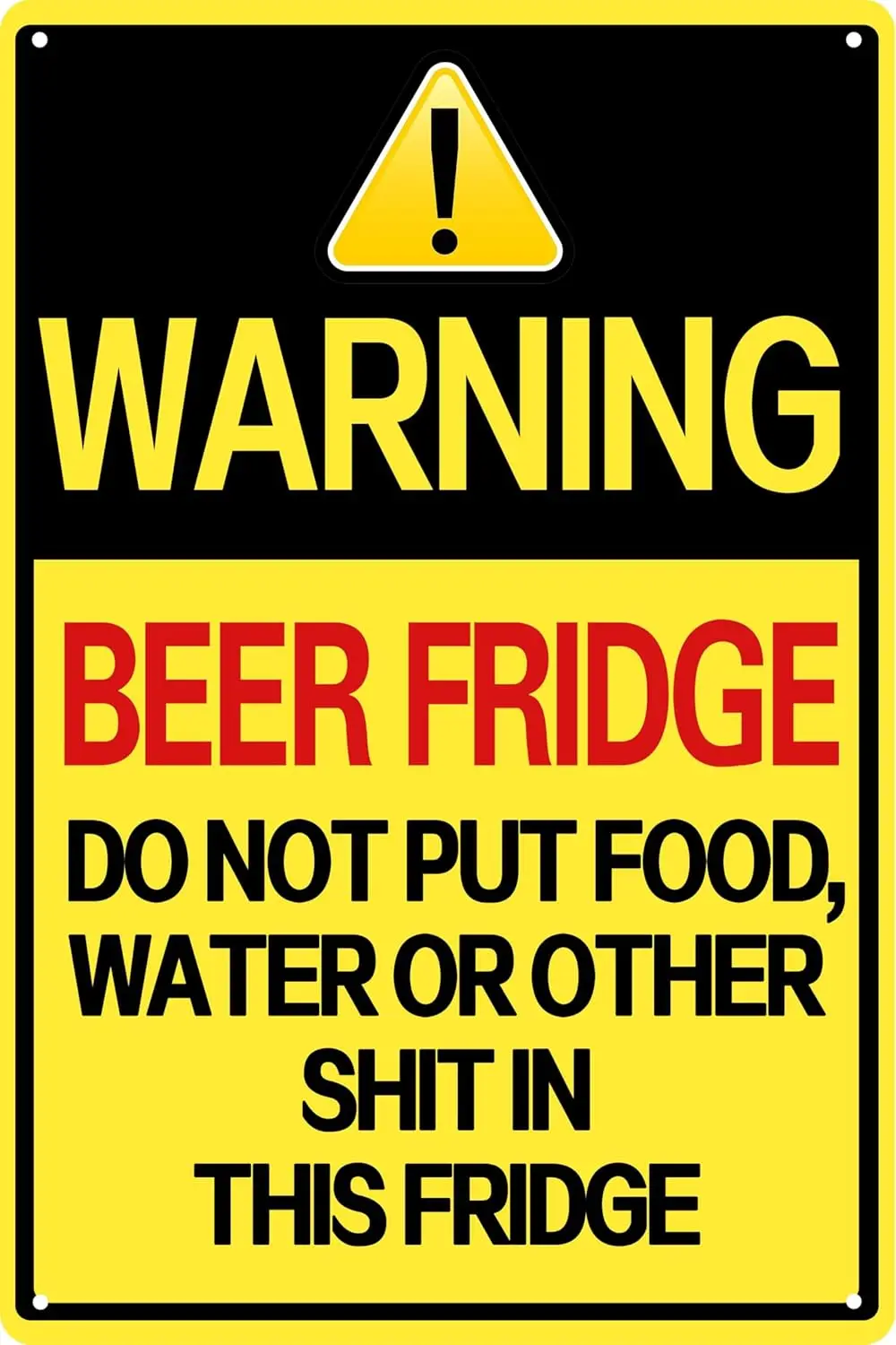 k1,Metal Tin Signs Warning Funny Kitchen Accessories Kitchen Decor Dorm Essential Christmas Gift 8x12 In