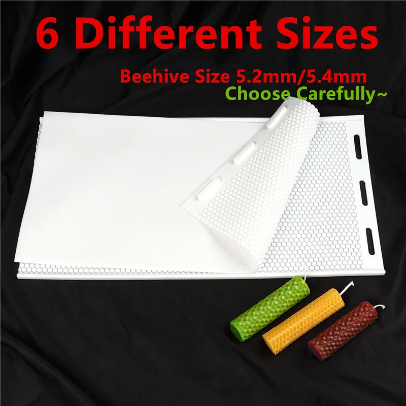 Beeswax Foundation Silicone Beeswax Sheets Mold Honeycomb Sheets Wax Foundation Sheets for Beekeeping Candle Making