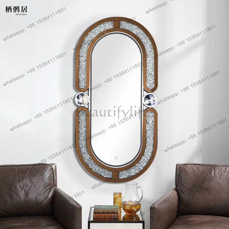 Zj. Oval Rental House Toilet Student Dormitory Mirror Bust Mirror