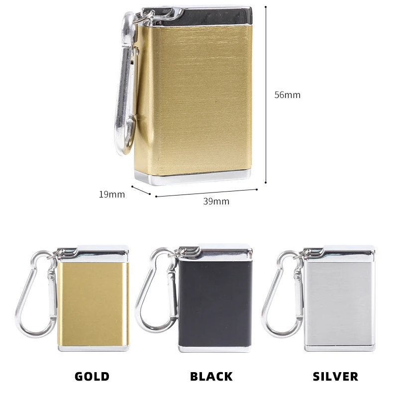 Outdoor-Reisetasche kleiner Metall Aschenbecher personal isierter Name benutzer definierte Logo Zigarette Zubehör Mini tragbare Aschenbecher