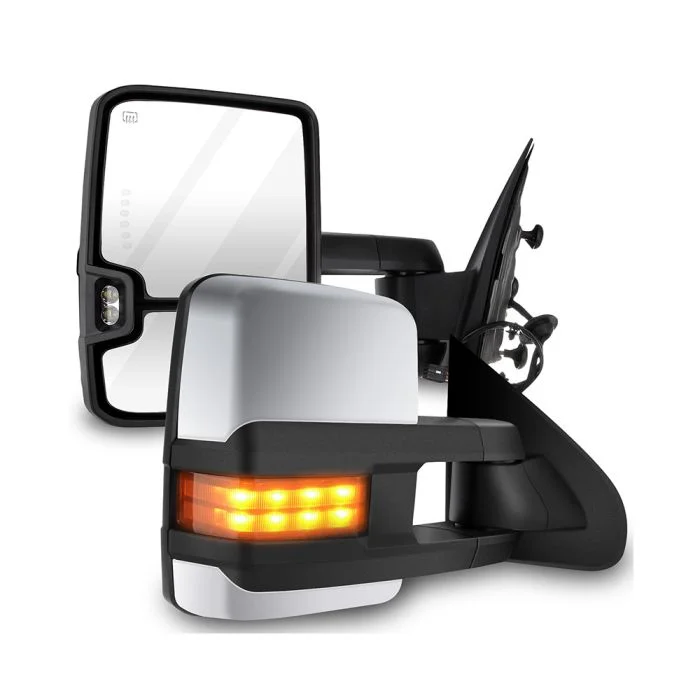 Rear View Mirror  Left + Right heated Towing Mirrors For Chevrolet Silverado 2017-2013 For GMC For Sierra Tahoe Suburban