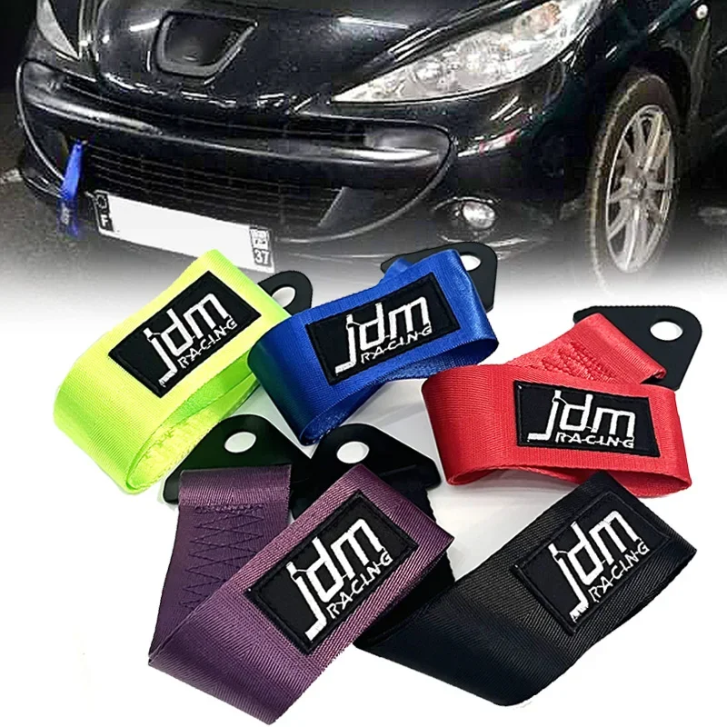 Decorative High-Strength Nylon Tow Strap, Universal Car Bumper Racing Tow Accessory, Multiple Colors Available