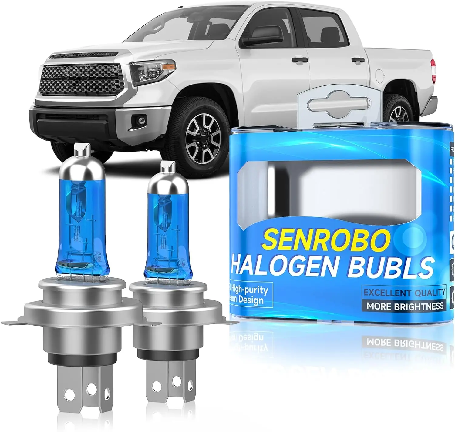 

Галогенные лампы для фар H4, подходящие для Toyota Tundra 2000-2006 2014-2021, 9003/HB2, сменная лампа для фар дальнего и ближнего света, Sup