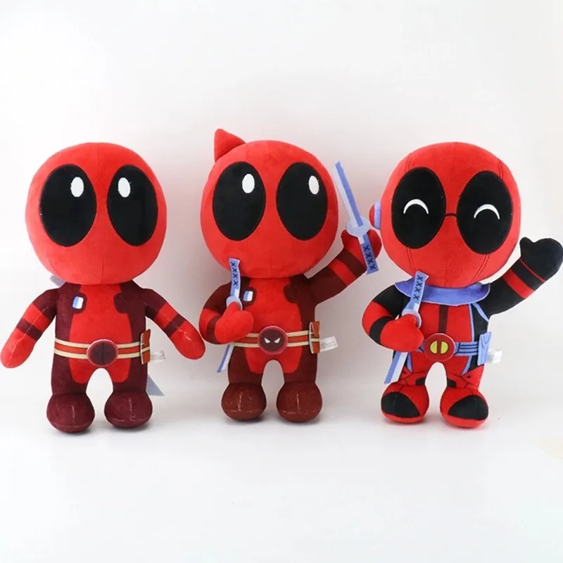 23cm Movie Peripheral Pillow Doll Deadpool Stuffed Plush Toy Anime Movies&TV Deadpool Pillow Dolls Children's Birthday Gift