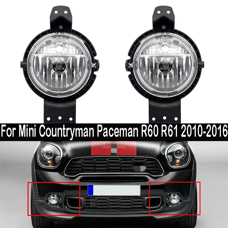 

Car Front Bumper Fog Lamp For Bmw Mini Countryman Paceman Cooper R61 R60 2010 2011 2012-2016 63179802163 With Blubs