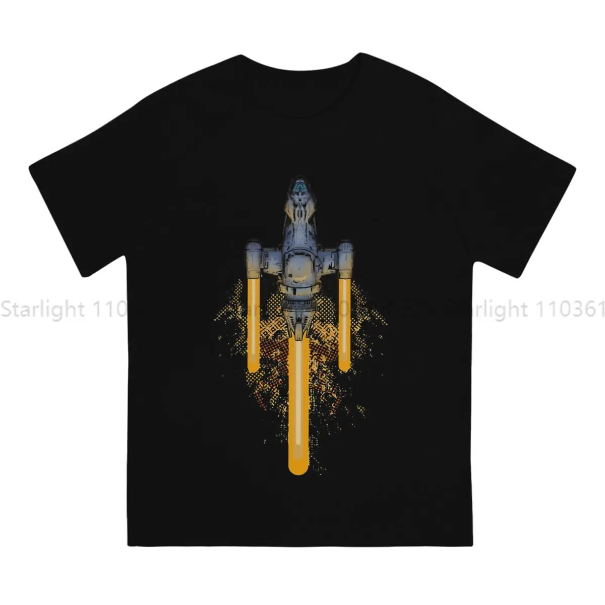 Starr Trrekk Creative TShirt for Men Firefly Round Collar T Shirt Hip Hop Gift Streetwear