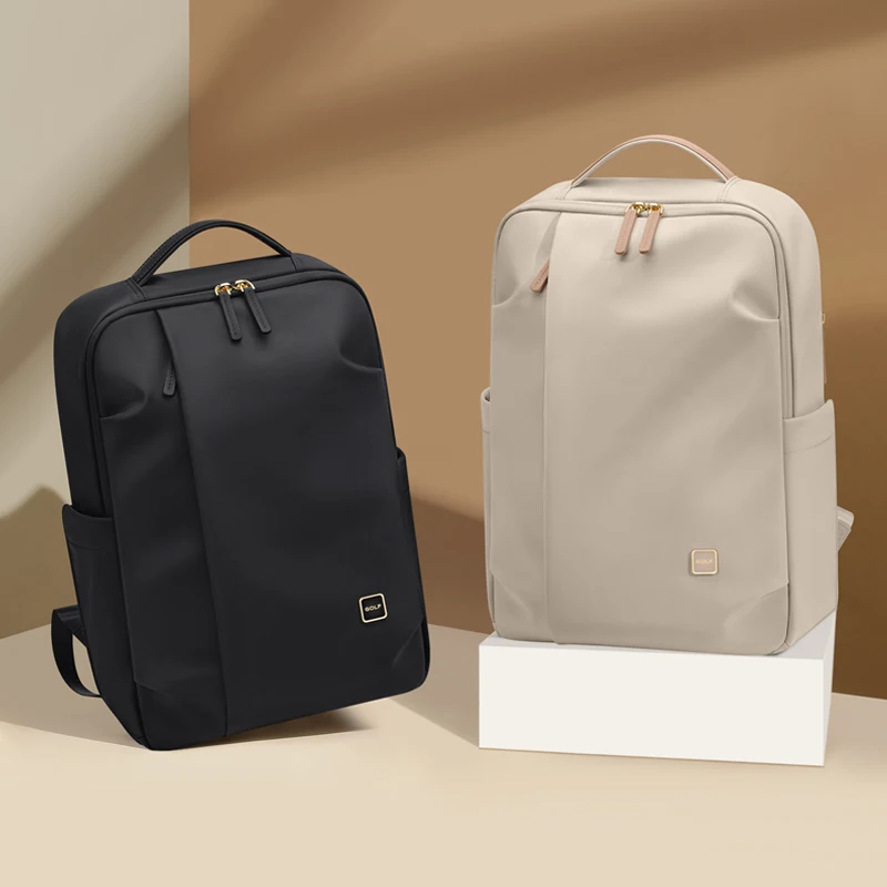 

GOLF QUALITY Large Capacity Oxford Cloth Backpack for Women 15.6" Casual Waterproof Computer Bag with Dual Shoulder Straps