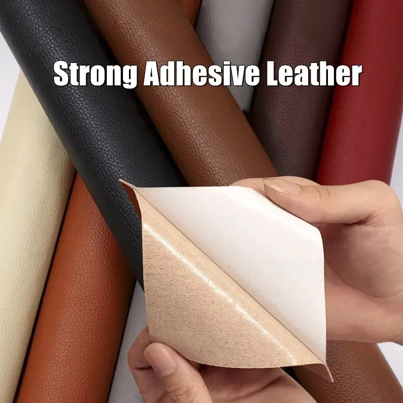 

Self Adhesive Leather for Sofa Repair Patch Furniture Table Chair Sticker Seat Bag Shoe Bed Fix Mend PU Artificial Leather Skin