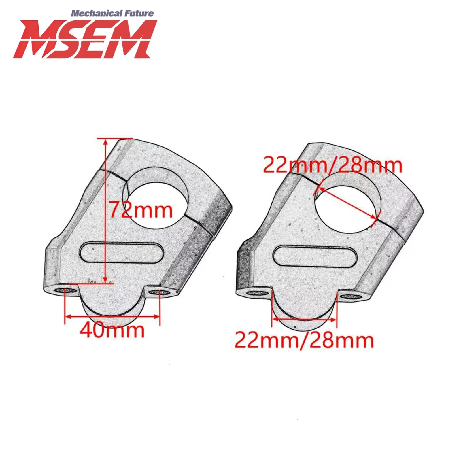 Universal 28mm 22mm Clamp Adapter For Kawasaki Suzuki Yamaha Honda BMW R1300GS 1250GS R1200GS R1200R Motorcycle Handlebar Risers