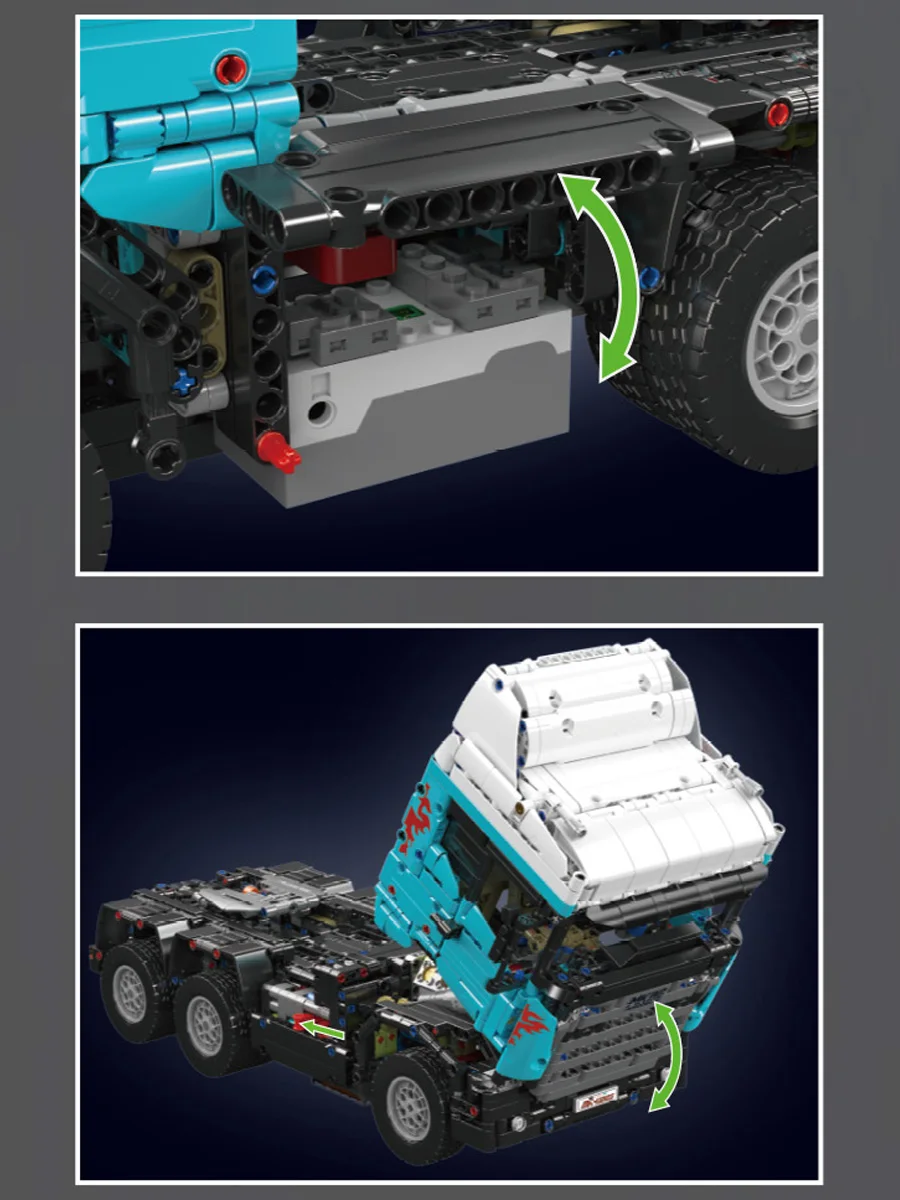 รถบรรทุก Mould King 13203 ชุดตัวต่อรถแทรกเตอร์บังคับวิทยุ ของเล่นเสริมพัฒนาการสำหรับเด็กและผู้ใหญ่ ของขวัญคริสต์มาส