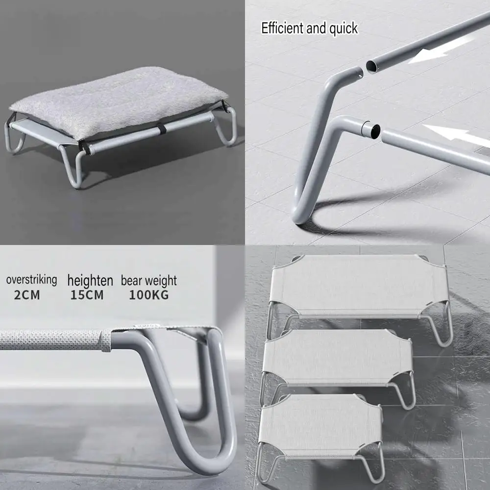 

Кровать для собак среднего размера и большого размера: приподнятый диван для домашних животных с мягкой подушкой, подходит для кемпинга и удобного отдыха