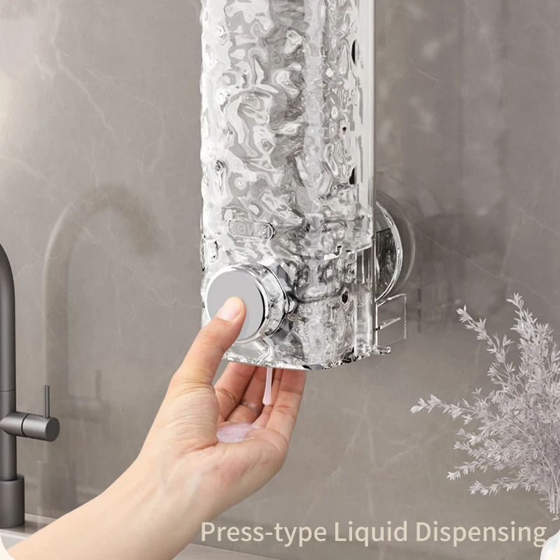 90*74*225 مللي متر نظام توزيع الضغط نظام توزيع الصابون بالضغط 450 مللي حاوية سائلة قابلة للإزالة وإعادة تحديد المواقع