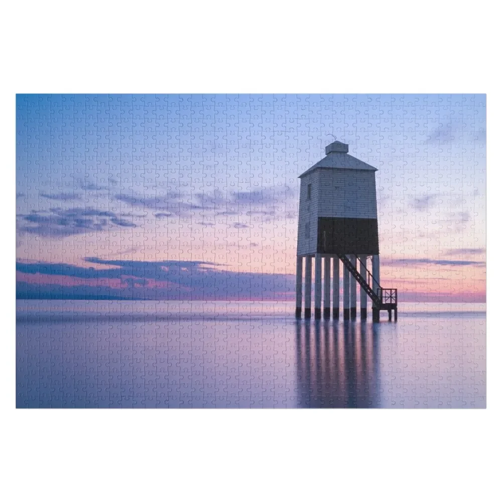 

The Low Lighthouse, Burnham-on-Sea Jigsaw Puzzle Wood Name Wooden Boxes Personalized Gift Married Puzzle