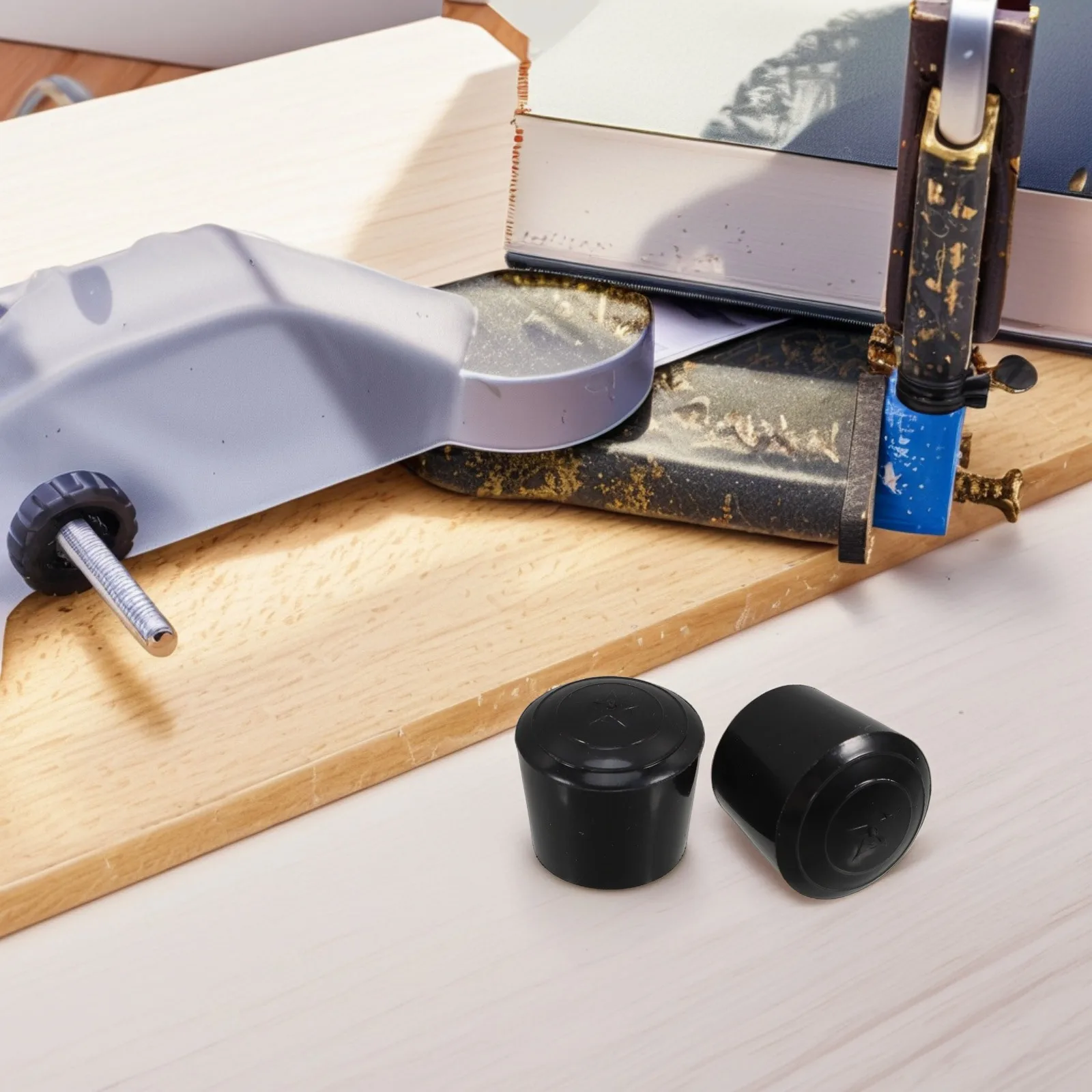 

12pcs Rubber Foot Pads For Chair Legs Floor Protectors Anti Scratch Furniture Leg Caps Non Slip Table Stool Bed Frame Covers