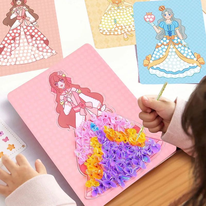 DIY Handmade Painting Sticker Puzzle Cartoon Replacement Drawing Toy Creative Educational Toys For Children Kids Girls