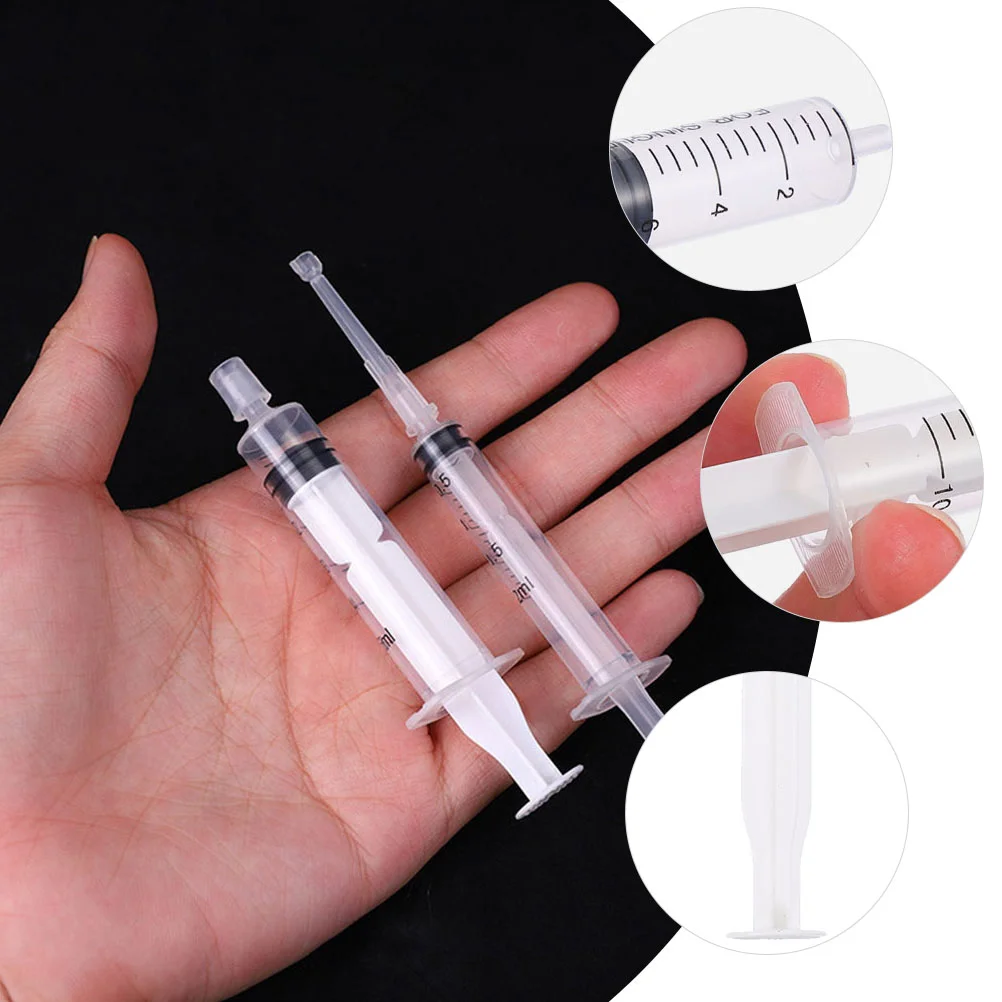 

12 Pcs Scale Perfume Dispenser Plastic Syringe with Long Tips Transferring Liquids