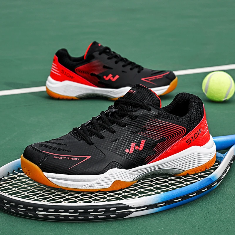 

2025 new badminton shoes, rotating buttons, professional competition training, table tennis shoes, tennis shoes, anti slip and w