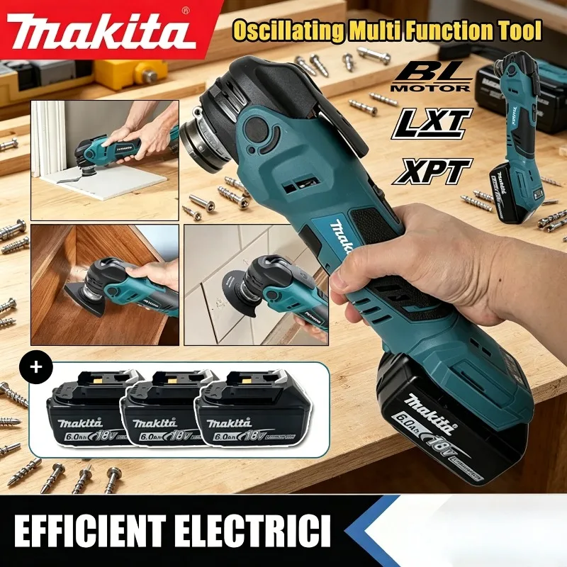 

Электрическая пила Makita 18В, бесщеточный осциллирующий многофункциональный инструмент Makita, триммер/лопата/инструмент для резки дерева