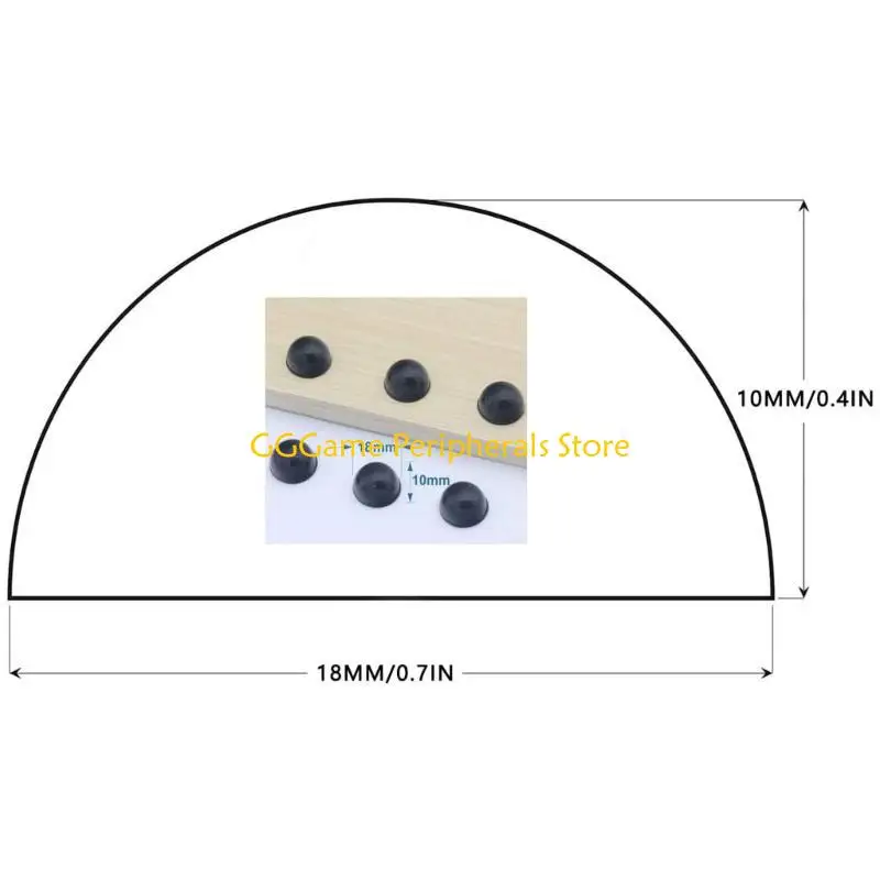U55B SelfAdhesive Silicone Bumper Vibration Damping Feet Mats For Stereo Systems
