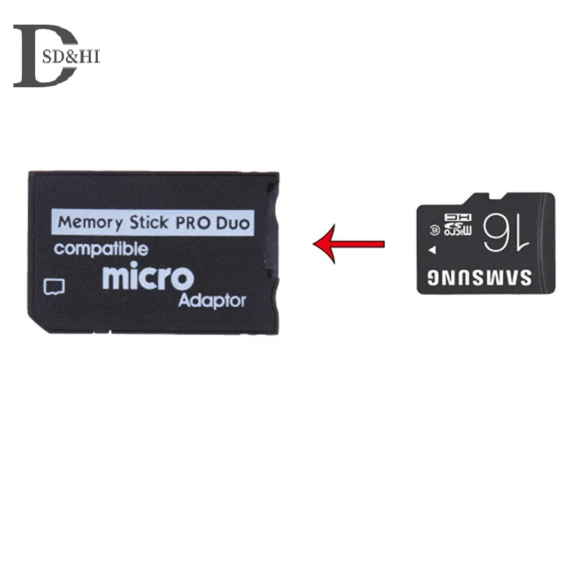 Micro SD SDHC TF к Memory Stick MS Pro Duo P-S-P Адаптер-конвертер карты Plug and Play Card Reader
