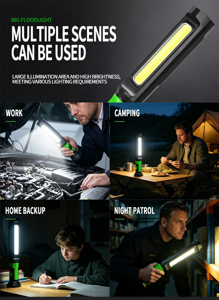 Autoreparatur-Arbeitsleuchte COB Wiederaufladbare Handinspektionsleuchte Notbeleuchtung LED-Arbeitsleuchte – Detail 18