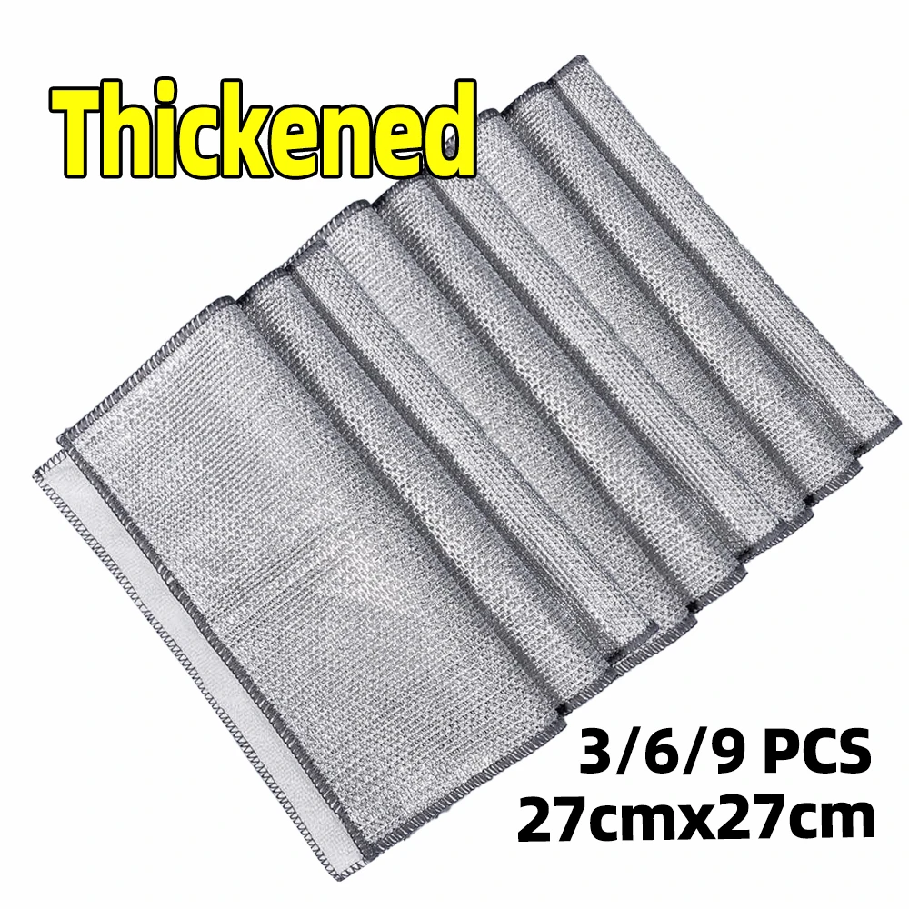 

Односторонняя серебряная проволока, скребок без царапин для кастрюль, сковородок, стеклянной раковины, впитывающая кухонная салфетка