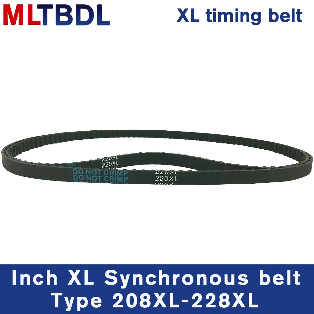 

XL Timing Belt 208/210/212/214/216/218/220/224/226/228XL Rubber Timing Pulley Belt 10 Width Closed Loop Toothed Transmisson Belt