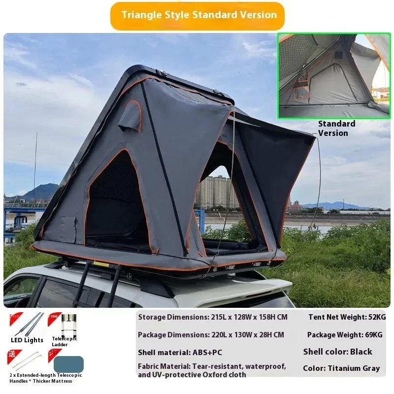 Hot-Selling High Quality Fully Automatic Hydraulic Roof Aluminum Alloy Ox Fric Waterproof Sunsh Car Tent Self-Driv