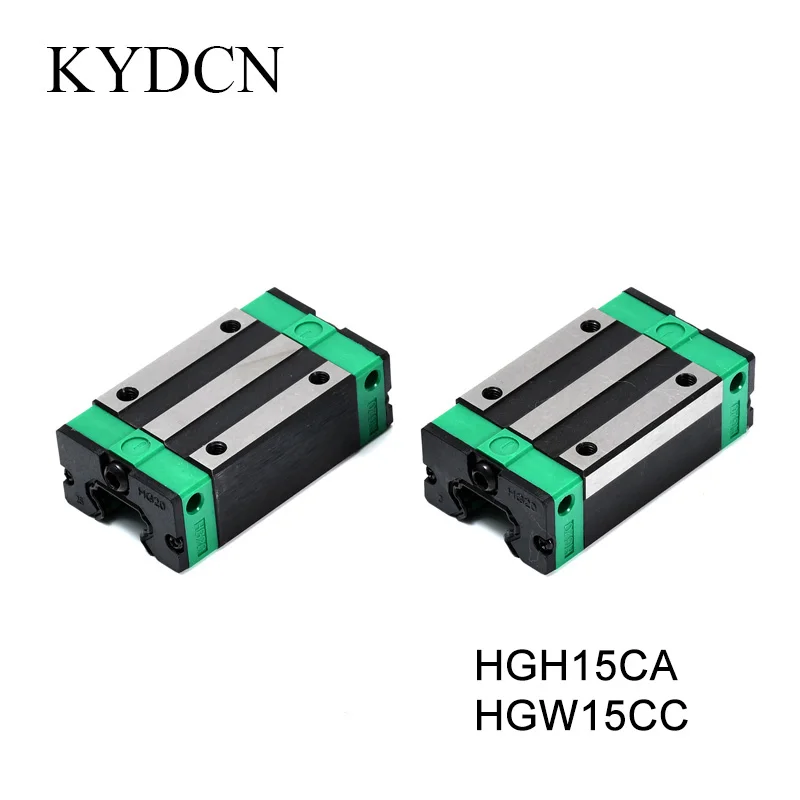 HGR Linear Guide Rail's Block HGH15 HGH20 HGH25 HGH30 Square Slider and HGW15 HGW20 HGW25 HGW30 Flange-type Slider