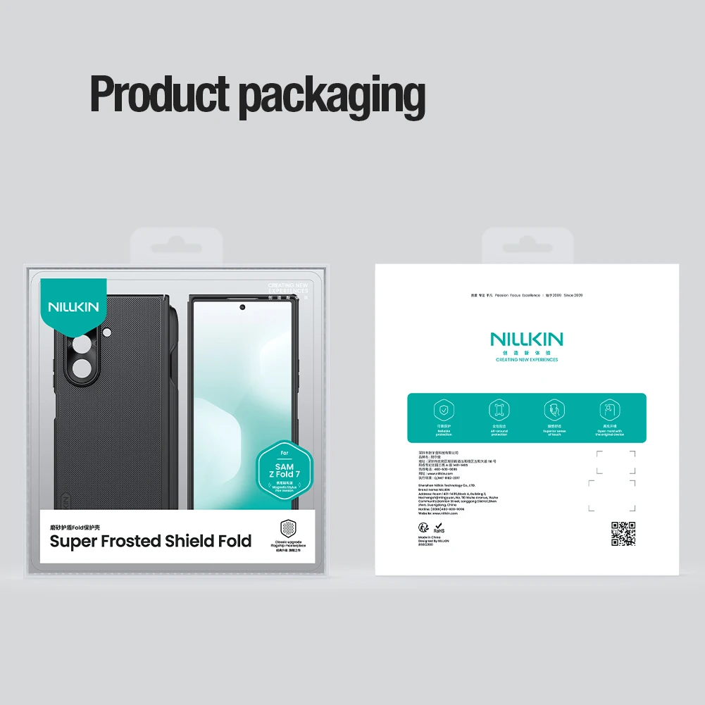 Etui do Samsung Galaxy Z Fold 7 Magsafe Nillkin Frosted Shield Fold Prop Cover z uchwytem na długopis — zdjęcie produktu 6