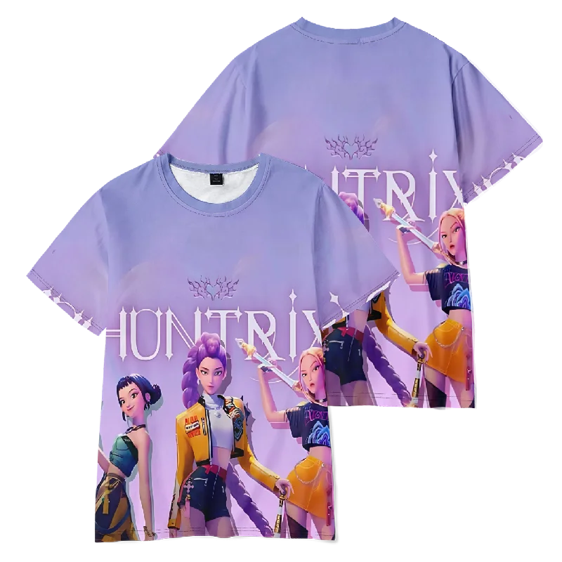 

KPop Demon Hunters Merch 2025 Tee T-shirt Merch Men Short Sleeve Tee Unisex Tops Clothes Causal Female Y2K Tops