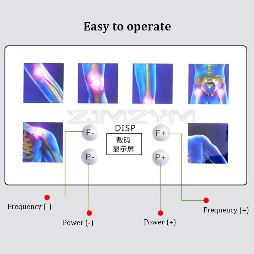 Portable Shockwave Therapy Machine Physiotherapy Shock Waves Vibrator-Massagers Muscle Machine Health Body Massager Pain Relief