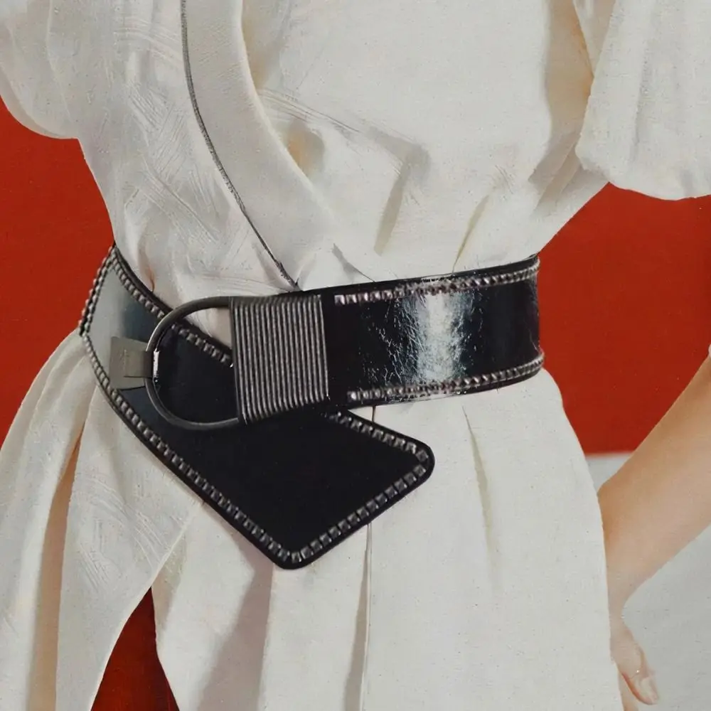 فاسق الجلود مطاطا Cummerbunds بلون التعادل حبل مشد حزام الخصر التخسيس واسعة الخصر مشد فتاة