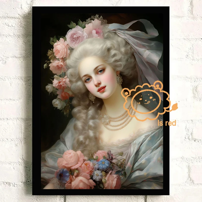 Royals And Aristocrats Poster European Queen Retro European Beauty Canvas printing Home room wall decoration frameless painting